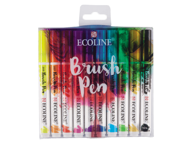 Ecoline akvarell tollak - készlet 10 db