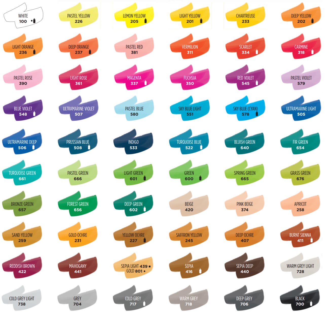 ecoline akvarell tollak k 233 szlet 15 db leonarto hu ecoline color chart