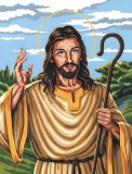 Számozott vásznas kifestő - Jézus