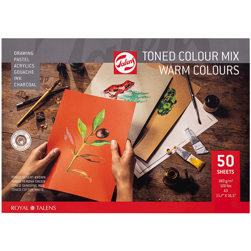 Tehenek Színezett papír - meleg színek A4, 180g - 50 lap