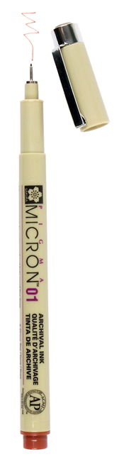 Technické pero SAKURA Pigma Micron® BROWN - rôzne veľkosti