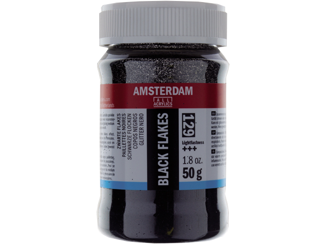 Amsterdam fekete csillámok - 50g