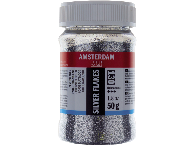 Amsterdam ezüst csillámok - 50g