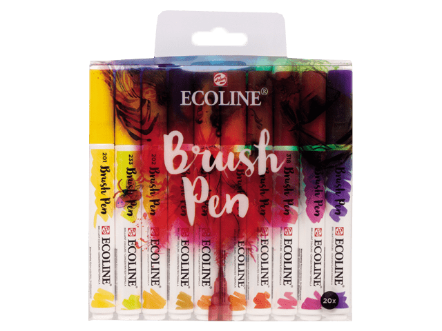 Ecoline akvarell tollak - készlet 20 db