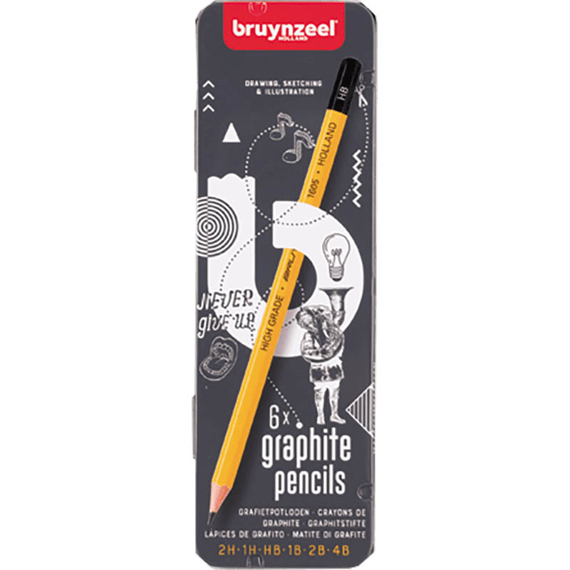 Bruynzeel grafikai ceruza készet – készlet 6 db
