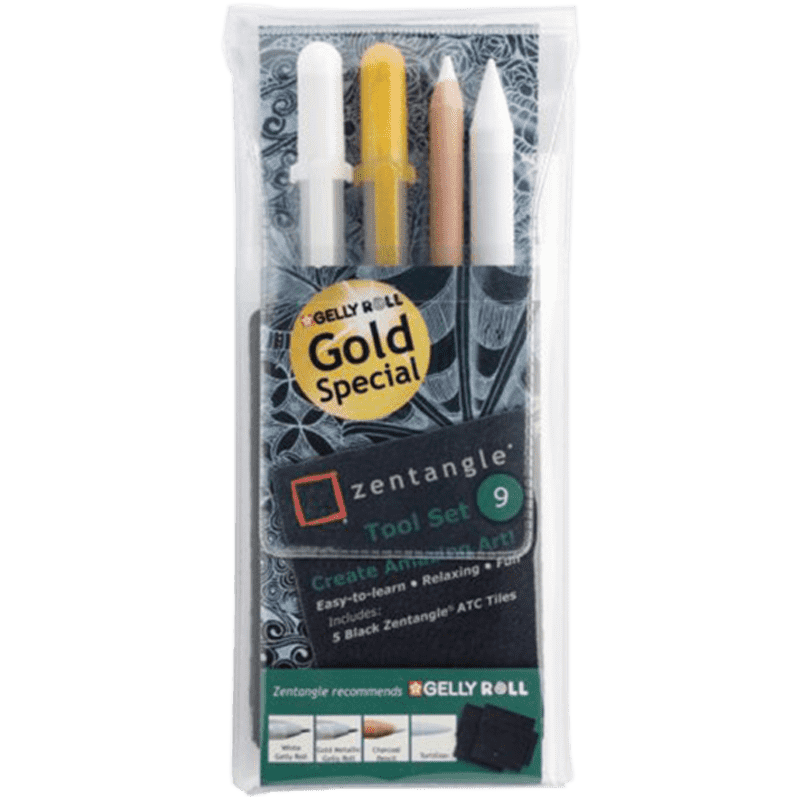 SAKURA Zentangle Gelly Roll zselés tollkészlet – 9 darabos készlet