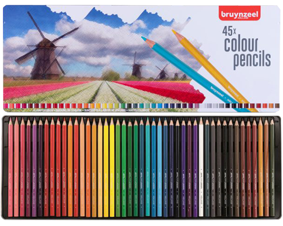 Színes ceruza készlet Bruynzeel - Hollandia - 45db