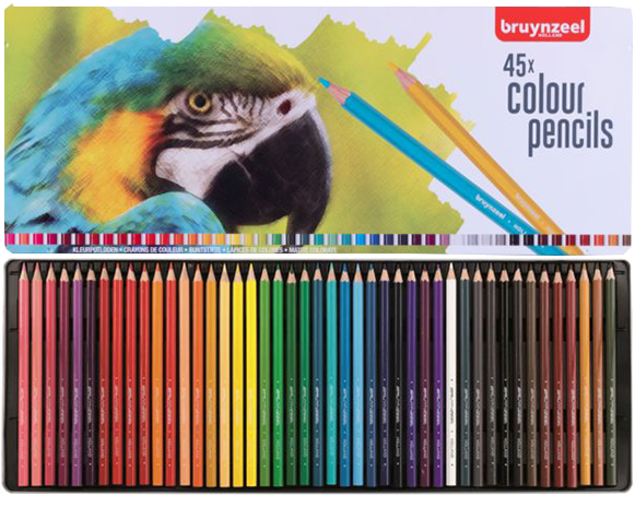 Színes ceruza készlet Bruynzeel - Papagáj - 45db