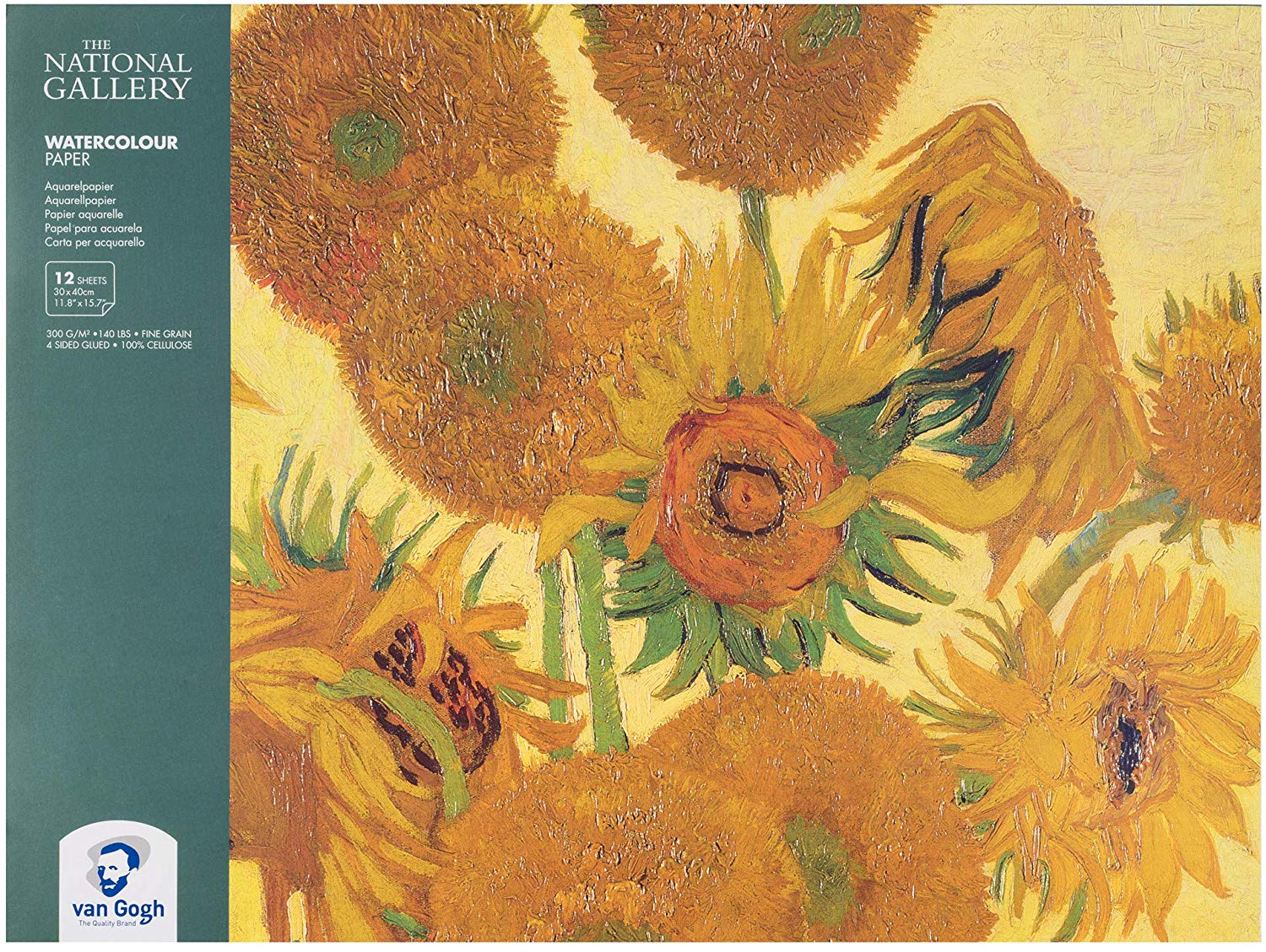Van Gogh The National Gallery akvarell blokk 30x40cm, 300g, 12 lap