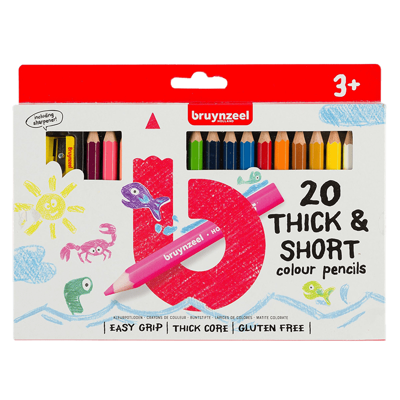 Bruynzeel ceruzakészlet gyerekeknek- rövid - vastag- 20 db