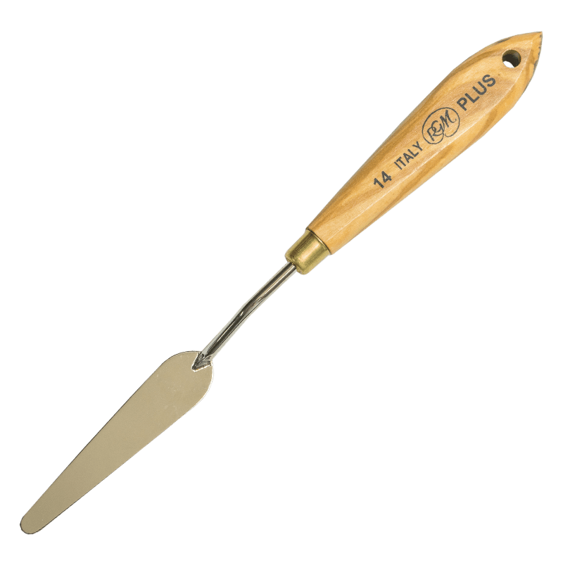 RGM festő spatula OLÍVFÁVAL - PLUS - 14