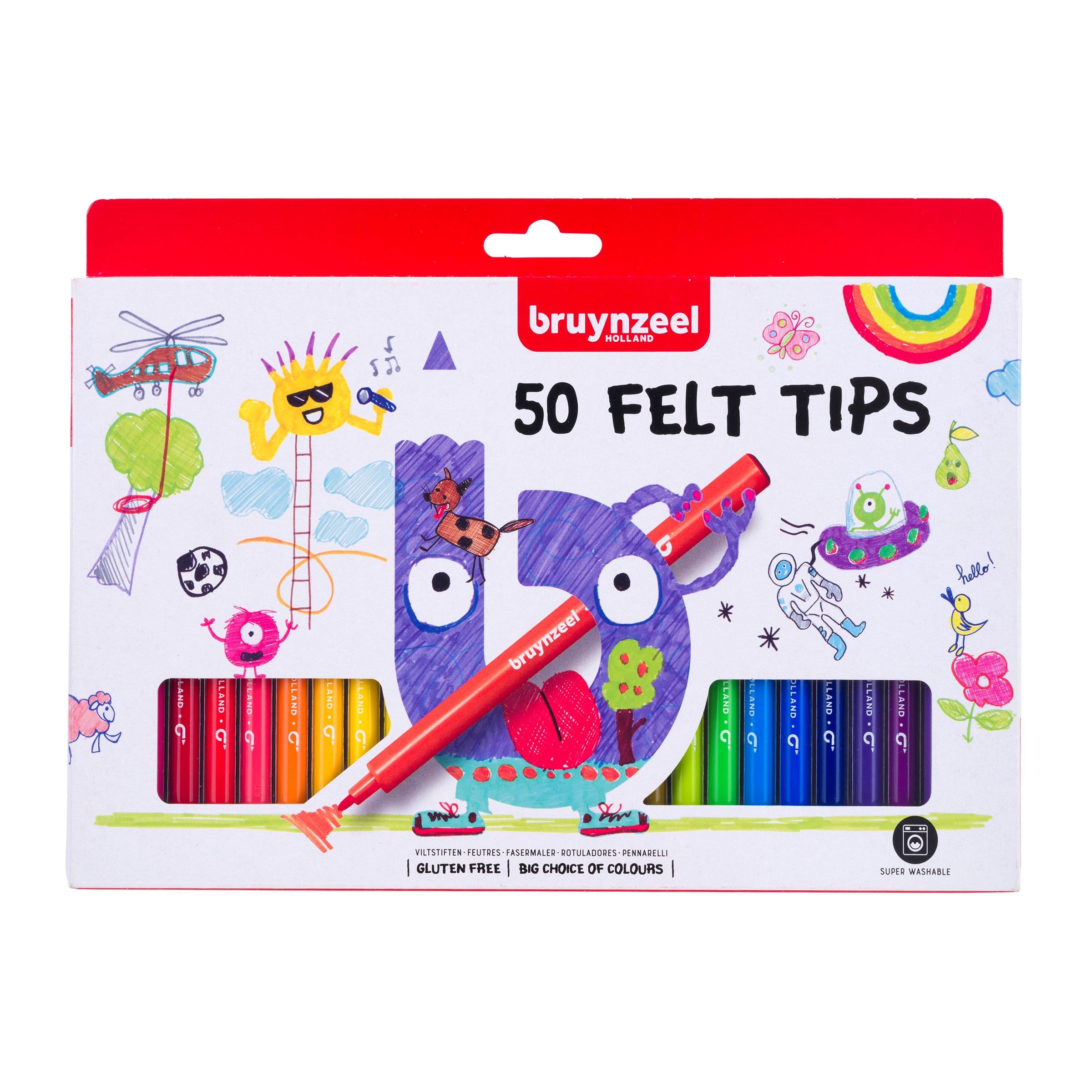 Bruynzeel Felt tip készlet - 50 színben