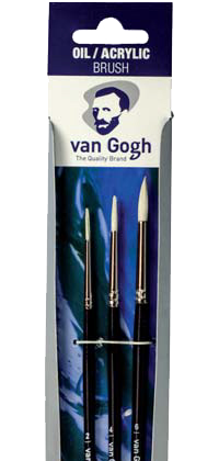 Van Gogh ecsetek olaj/akril/gouache 211 - szett 3 db - 2 - 4 - 6