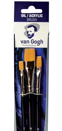 Van Gogh ecsetek olaj/akril/gouache 294 - szett 3 db - 8 - 12 - 16