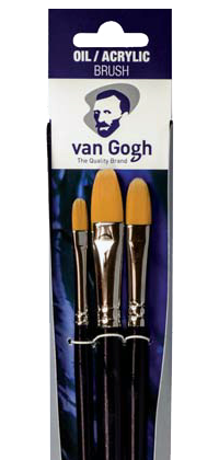 Van Gogh ecsetek olaj/akril/gouache 296 - szett 3 db - 8-12-16