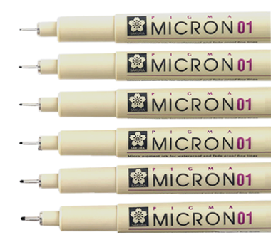 SAKURA Pigma Micron® műszaki toll - 0,25 mm fekete