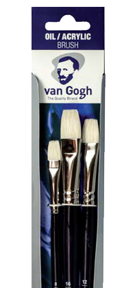 Van Gogh ecsetek olaj/akril/gouache 210 - szett 3 db - 8-12-16