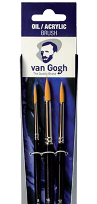 Van Gogh ecsetek olaj/akril/gouache 295 - szett 3 db - 8-12-16