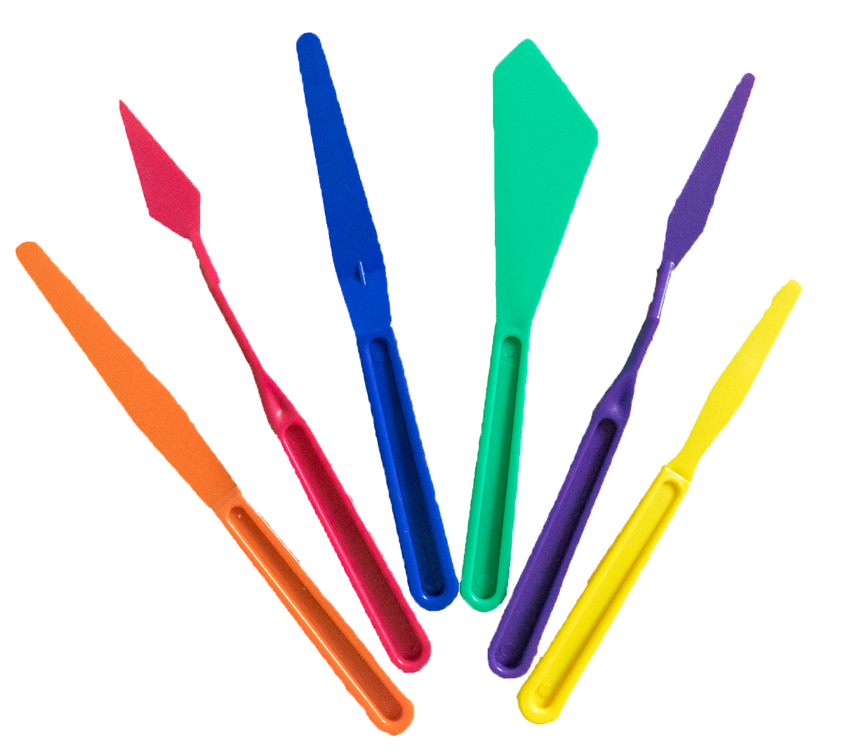 Művészi színű műanyag spatulas Royal & Langnickel - 6 db-os készlet
