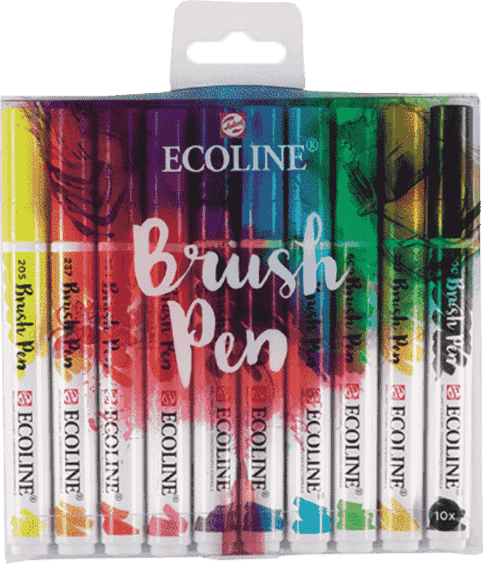 Ecoline akvarell tollak - készlet 10 db