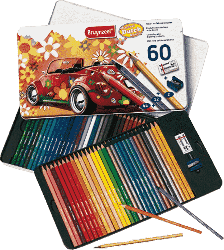 Bruynzeel Bogár színes ceruza készlet - 60 db