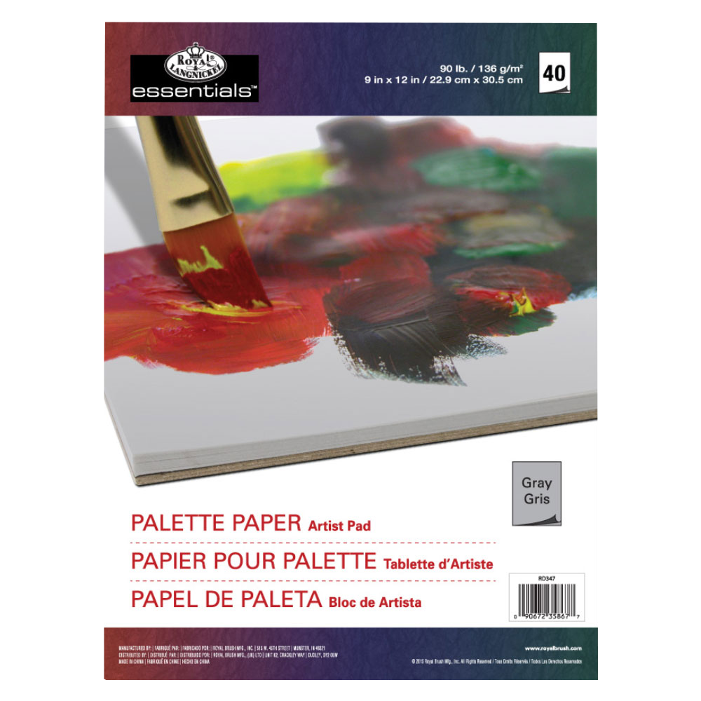 Royal & Langnickel Téphető paletta szürke papírral olajhoz/akrilhoz, 40 lappal