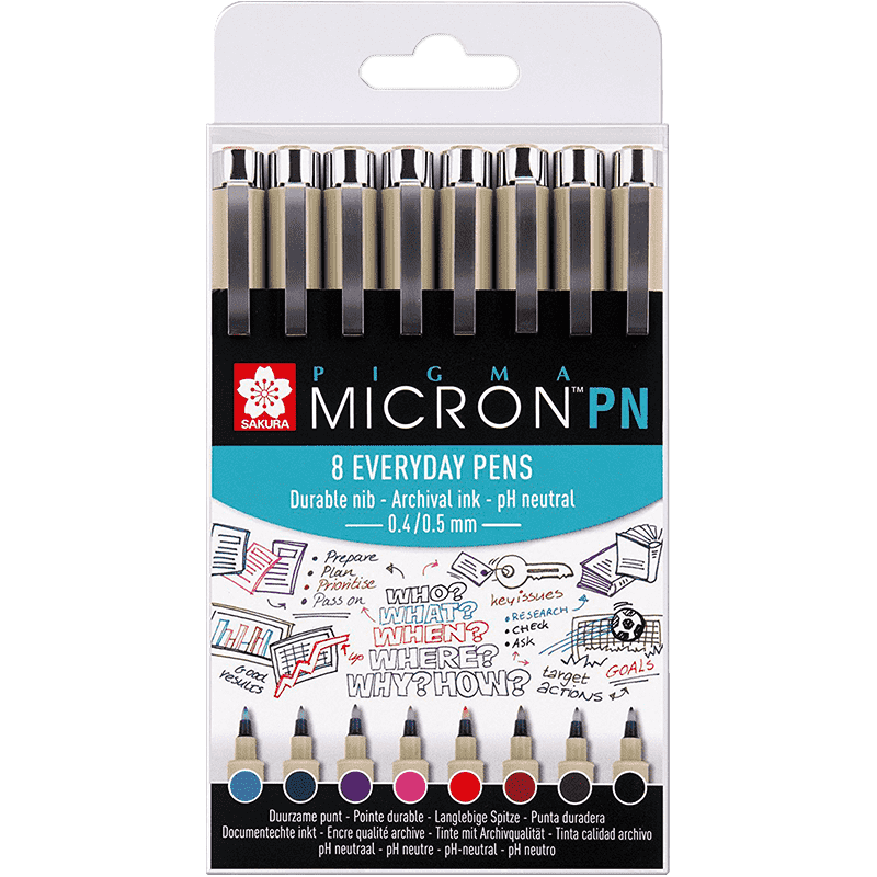 Sakura Pigma® Micron PN Office set - 8db