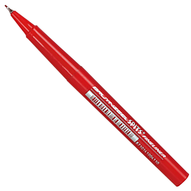 Bruynzeel SPITS fineliner - piros