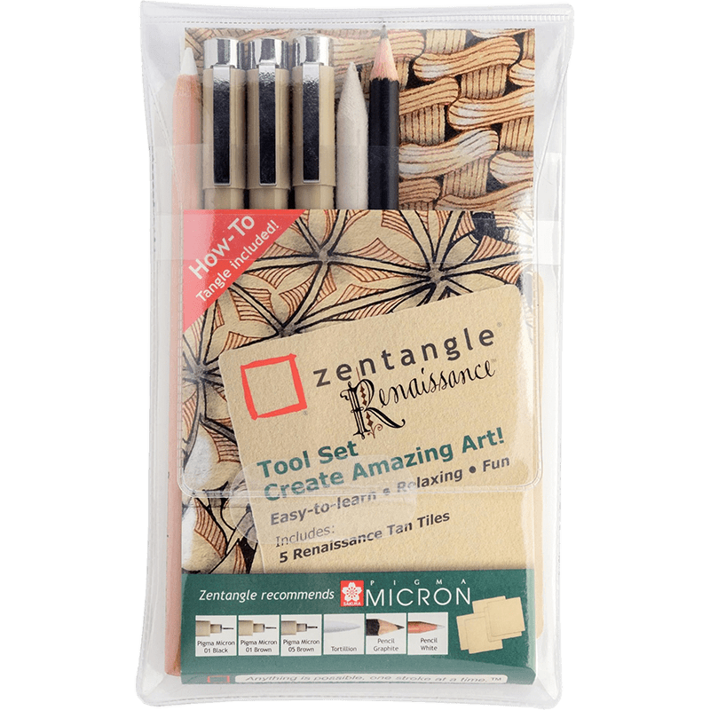 Műszaki tollkészlet SAKURA Zentangle Renaissance - 11 darab készlet