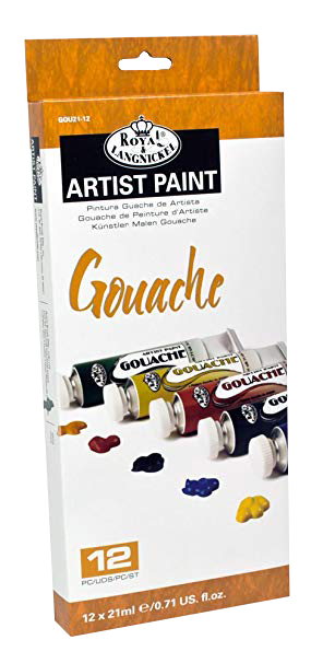 Royal Langnickel gouache festékek - készlet 12 x 21 ml