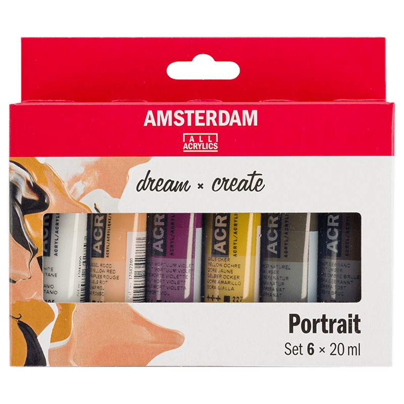 Amsterdam akril festékek - 6 x 20 ml készlet - Portrait