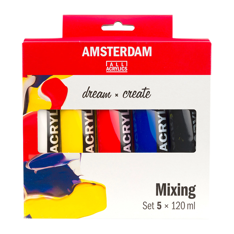 Amsterdam Standard 120 ml  - 5db - Mixing set akril festékek