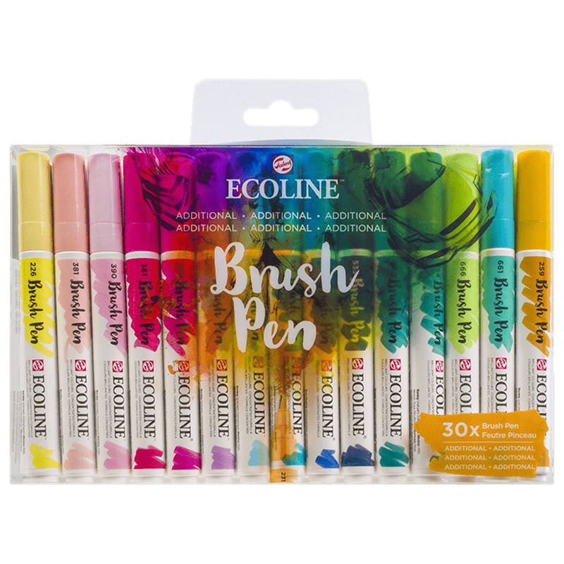 Ecoline akvarell tollak - Additional - készlet 30 db