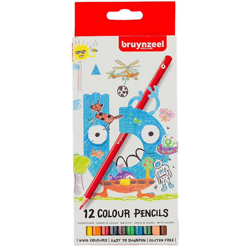 Színes ceruzák gyerekeknek Bruynzeel - 12 db-os készlet