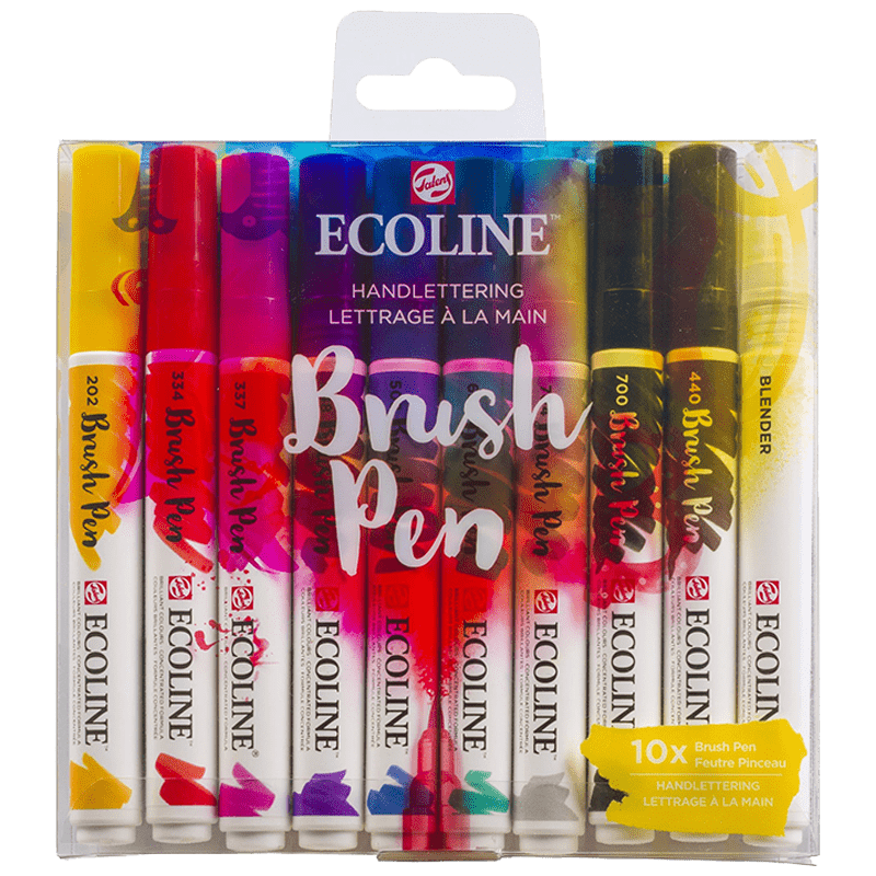 Ecoline akvarell tollak - készlet 10 db - Handlettering