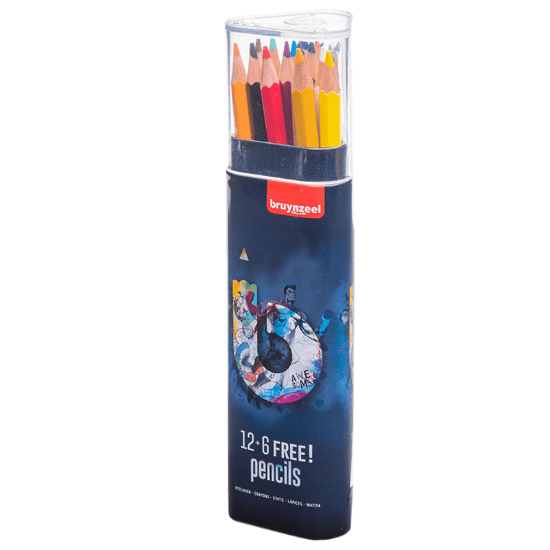 Bruynzeel színes ceruza készlet - Sötét -12 + 6 db!
