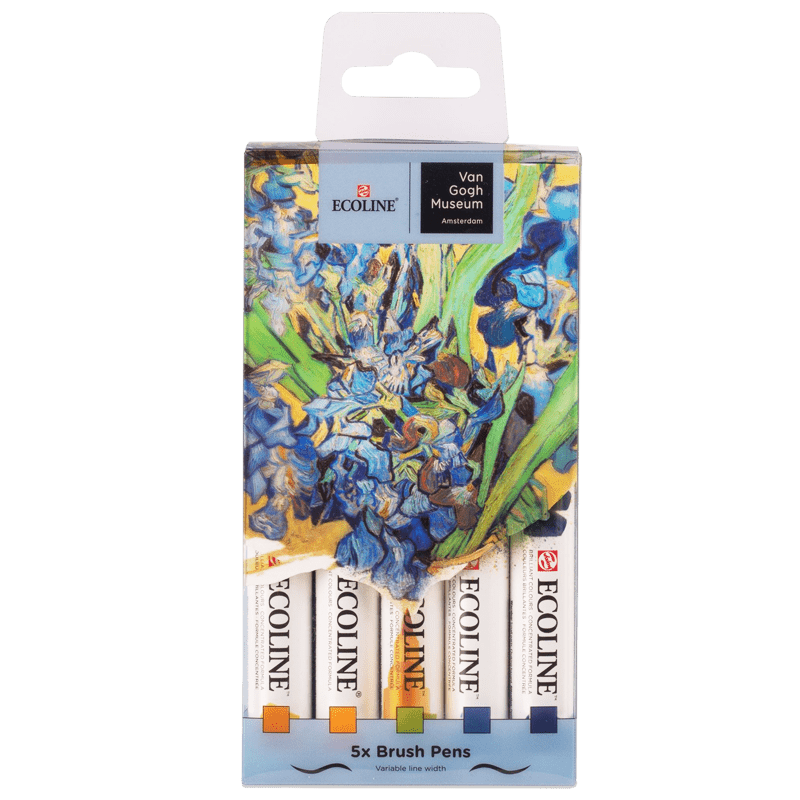 Ecoline akvarell tollak - Irises - Van Gogh Museum sorozat
