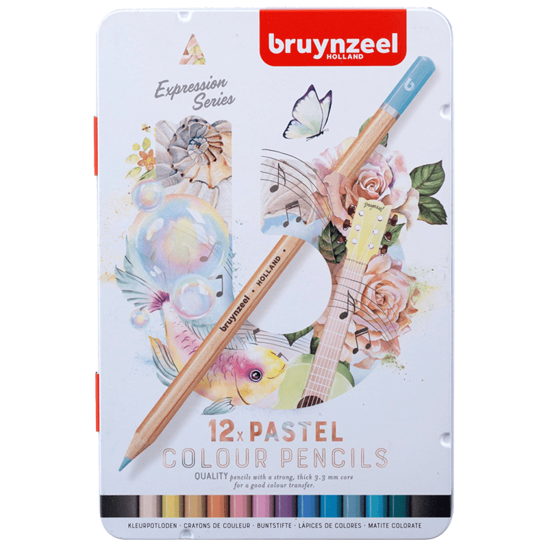Bruynzeel Expression színes ceruza készlet - Pasztell - 12 db