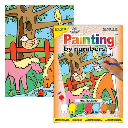 Royal & Langnickel festés számok szerint gyerekeknek - Tanyasi állatok