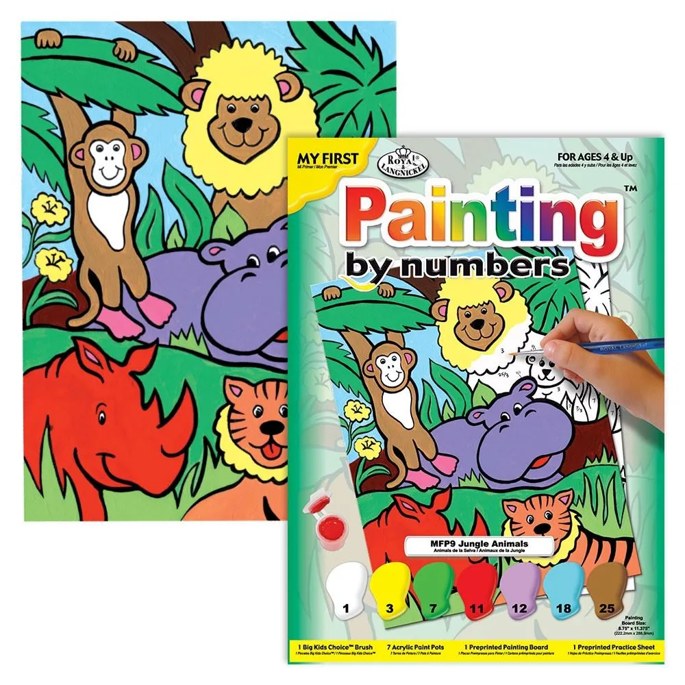 Royal & Langnickel festés számok szerint gyerekeknek - Dzsungelállatok