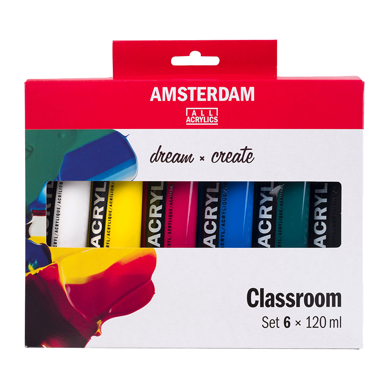 Akrilfestékek AMSTERDAM Standard Series Classroom készlet - 6x120 ml