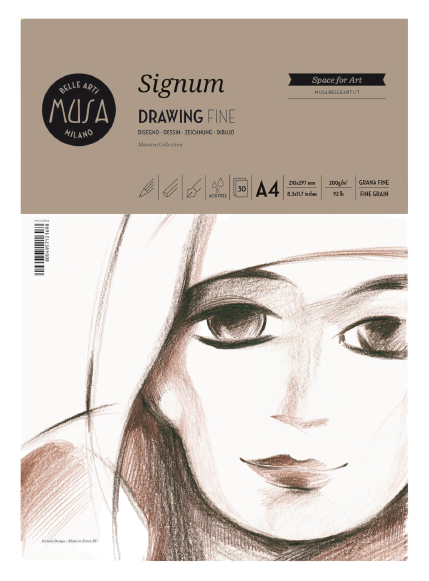 MUSA Signum profi rajzpapír 30 lap/200g - különböző méretekben