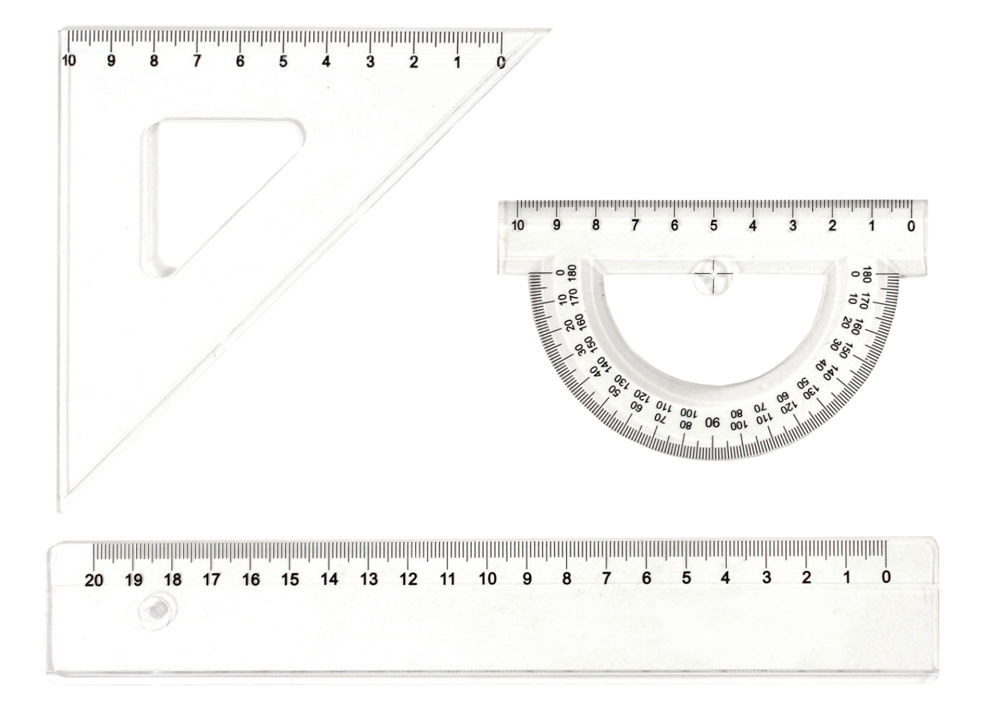 LENIAR Balkezes vonalzókészlet 3 db
