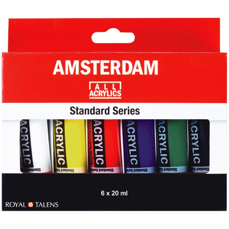 Amsterdam akril festékek - 6 x 20 ml készlet