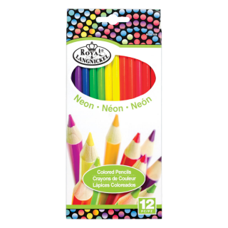 Royal & Langnickel neon színes ceruzák – készlet 12 db