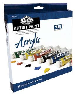 Royal & Langnickel akril festék készlet - 18 x 21 ml
